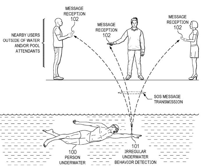 애플 특허 출원의 삽화